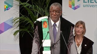 Discours de Denis Mukwege  Rentrée Académique 2018 de lUniversité de Liège [upl. by Lemrej]