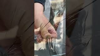 How to Fix a Cracked Windshield Fast CarMaintenance DIYRepair WindshieldHack AutoCare Shorts [upl. by Asirrak]