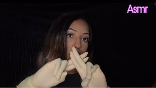 ASMR XS WHITE LATEX GLOVE BLACKOUT 🖤💤100 PURE GLOVE SOUNDS For SLEEP no talking [upl. by Nomrah]