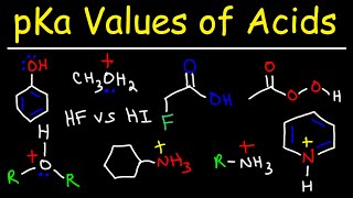 pKa Values of Acids  Organic Chemistry [upl. by Gundry645]