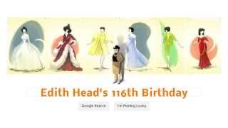 Edith Head Google Doodle [upl. by Ashwell]