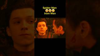 iron man and spider man tearful scene 😢🥹 shorts viralshorts trendingshorts ₹ironman spiderman [upl. by Anora997]