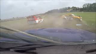 Retro Rallycross Demo at WRX Lydden Hill 2023 [upl. by Tomasine28]