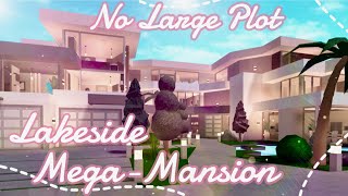 Bloxburg  No Large Plot Blush Lakeside Family Mansion [upl. by Nitsed31]