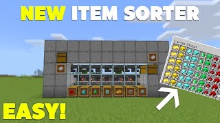 Finally Showing You NEW Item Sorter in Minecraft Bedrock 119  Easy and Expandable [upl. by Trillbee]