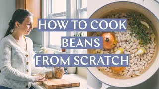 How to Cook Dried Beans  a guide to making the creamiest most delicious beans at home every time [upl. by Felske]