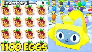 I Hatched 1100 EXCLUSIVE FRUIT EGGS in Pet Simulator 99 Part 2 [upl. by Eissirhc]