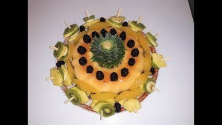 Dessert Flan et Fruits variés  ديسير بالفلان و الفواكه [upl. by Gayner97]