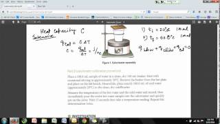 Calorimetry Lab Help Screencast [upl. by Epotimet]