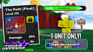 7Star BUFFED Nagato DESTROYED LegendaryZone 1 Unit Only  All Star Tower Defense Roblox [upl. by Lindberg749]