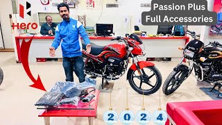 Full Accessories Hero Passion Plus 2024 Explain  Hero Passion Plus All Accessories amp Price Passion [upl. by Ajup799]