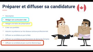 Modele de CV et LM canadien  Comment bien candidater par mail [upl. by Holtz135]