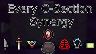 EVERY CSECTION SYNERGY IN REPENTANCE The Binding of Isaac Repentance [upl. by Lysander]