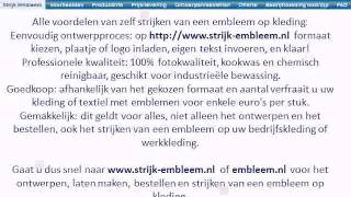 Strijken embleem kleding [upl. by Maxantia202]