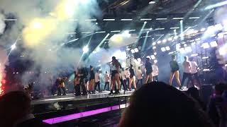 CNCO amp Little Mix  Reggaeton Lento Remix live at the Xfactor finals 2017 [upl. by Lemej256]