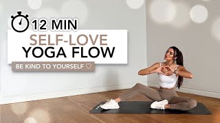 12 MIN SELFLOVE YOGA FLOW  Full Stretching Yoga For SelfCare amp SelfLove ♡  Eylem Abaci [upl. by Evita312]