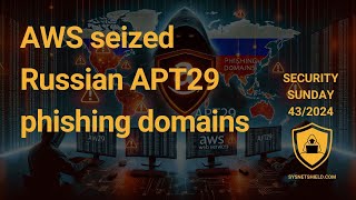 AWS Seizes Phishing Domains of Russian APT29 [upl. by Nanice]