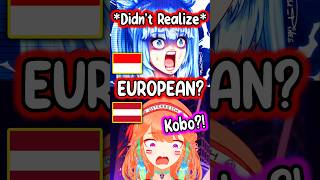 Kobo Didnt Realize Kiara Is European hololive hololiveenglish vtuber [upl. by Drof]