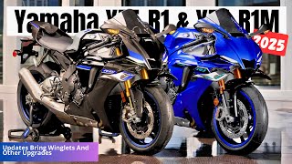 2025 Yamaha YZFR1 amp YZFR1M First Look  Updates Bring Winglets And Other Upgrades [upl. by Adnik977]