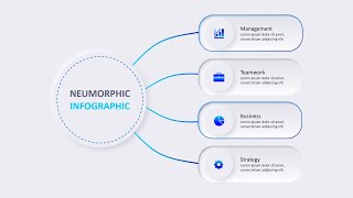 How To Create Animated Neumorphic Infographic PowerPoint Slide [upl. by Yspyg471]