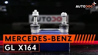 How to change rear anti roll bar link MERCEDESBENZ GL X164 TUTORIAL  AUTODOC [upl. by Ahseikal]