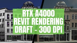 Demo Render Revit Exterior 01 Draft 300 DPI RTX A4000 [upl. by Ashley445]