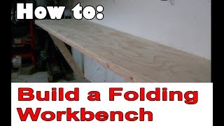 I built a folding workbench in my garage [upl. by Enaoj]