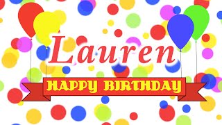 Happy Birthday Lauren Song [upl. by Halfon]