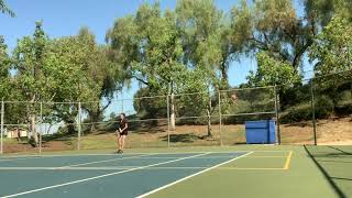 Valina forehand amp backhand first time out  91124 [upl. by Shirl]