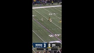 Semaj Morgan 87 YD Punt Return vs Iowa  Michigan Football [upl. by Eittap]