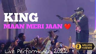 Maan Meri Jaan  Official Live Performance Pune  Champagne Talk  King King maanmerijaan [upl. by Enyaht]