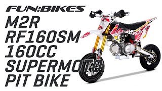 Product Overview M2R Racing RF160SM 160cc 82cm CRF110 Supermoto Pit Bike [upl. by Gere]