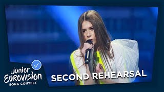 Roksana Węgiel  Anyone I Want To Be  Second Rehearsal  Poland 🇵🇱  Junior Eurovision 2018 [upl. by Anauqes236]