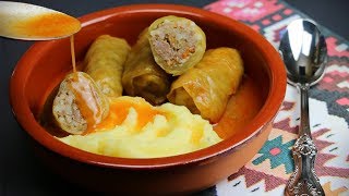 „Sarma“ Krautrouladen nach Balkanart  Lahana Sarması  Stuffed cabbage rolls [upl. by Callista]