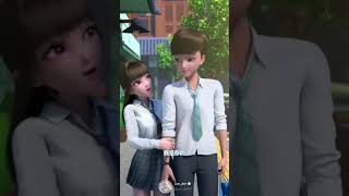 Love romantic cartoon animation status video 😘 hug❤️ couple goals status kiss couple cuddling hug [upl. by Herbie389]