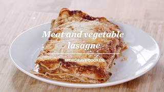 Meat and vegetable lasagne  Microwave Cooker  Recipes with Lékué [upl. by Oirotciv]