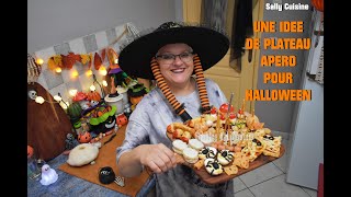 PLANCHE APÉRITIVE HALLOWEEN SPÉCIAL HALLOWEEN  SALLY CUISINE Épisode 161 [upl. by Ivgnout520]