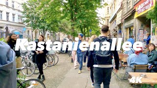 Berlin Germany  Walking Tour 4K  Kastanienallee [upl. by Baugh801]