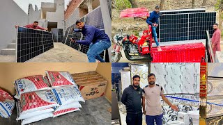 New House Ke Liye Solar Plates Aur Tiles Khareed Li [upl. by Linneman951]