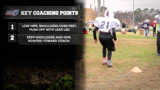 Defensive Back Drill Backpedal and Weave Drill Fabien Bownes [upl. by Brebner]