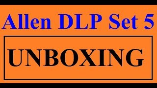 Allen DLP SET 5 UNBOXING [upl. by Candyce]