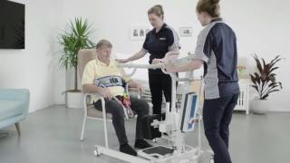 Aidacare Training Video  Manual Handling  Sit To Stand [upl. by Anigue]