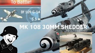 🔥💥BF109 G14💥🔥 MK 108 30MM GUNPODS GAMEPLAY [upl. by Aihseuqram]