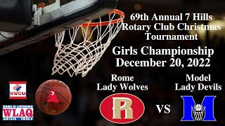 2022 7Hills Rotary Club Christmas Tournament Girls Championship Game [upl. by Cusack722]