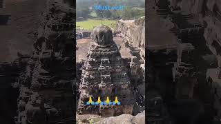 Ellora caves 💕💝🙏🧿❤️nice view short ellora cavaes [upl. by Acirema823]