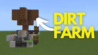 SIMPLE Rooted Dirt Farm  Tutorial  Minecraft Bedrock Edition  121 [upl. by Ameehsat]