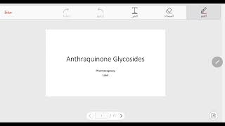 Anthraquinone glycosides [upl. by Ahsatak]