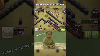 Mate’s Pro Attack In WAR clashofclans coc shorts [upl. by Aikaz]