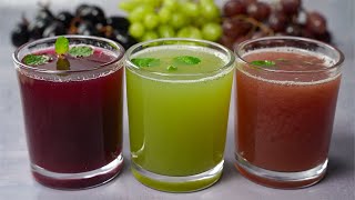 Grape Juice Recipe  3 Flavor Grape Juice Recipe  Yummy [upl. by Gardell]