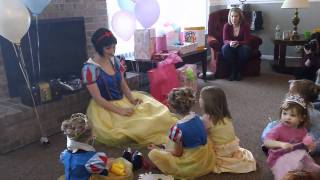 Snow White Arrives To Cydney’s 3rd Birthday Party Video 37 [upl. by Tserrof]